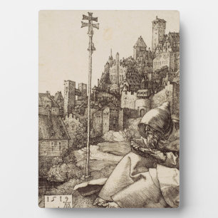 Saint Anthony Reading by Albrecht Durer Plaque