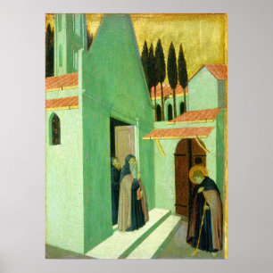 Saint Anthony - Sano di Pietro Fine Art Poster