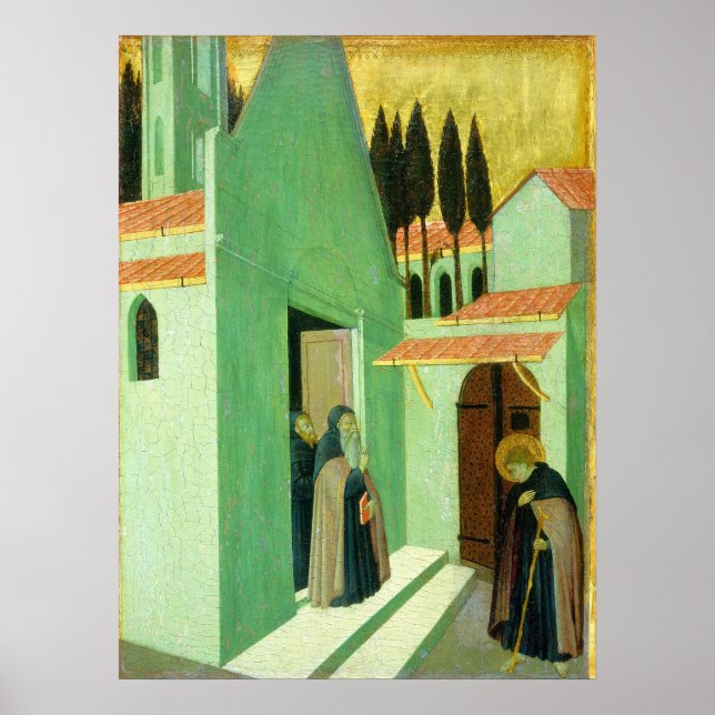  Saint Anthony - Sano di Pietro Fine Art Poster (Front)