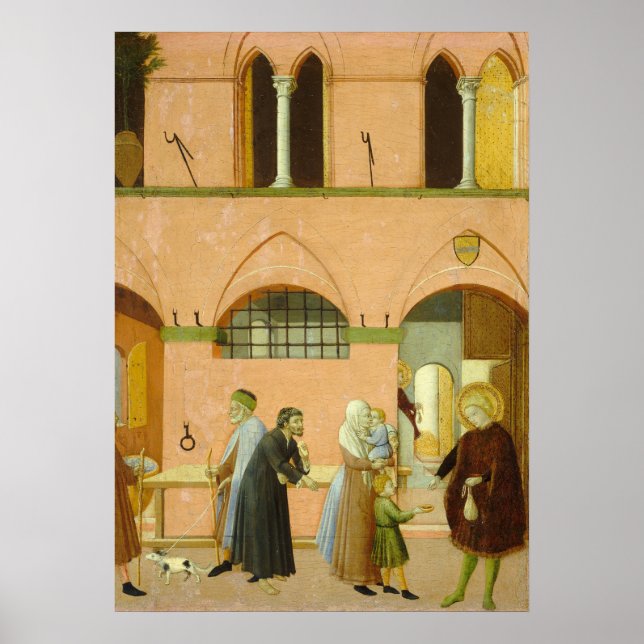  Saint Anthony - Sano di Pietro Fine Art Poster (Front)