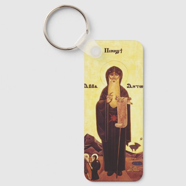 Saint Anthony the Great Classic Desert Father Key Ring (Front)