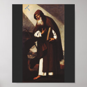 Saint Anthony the Great Desert Hermit Art Poster