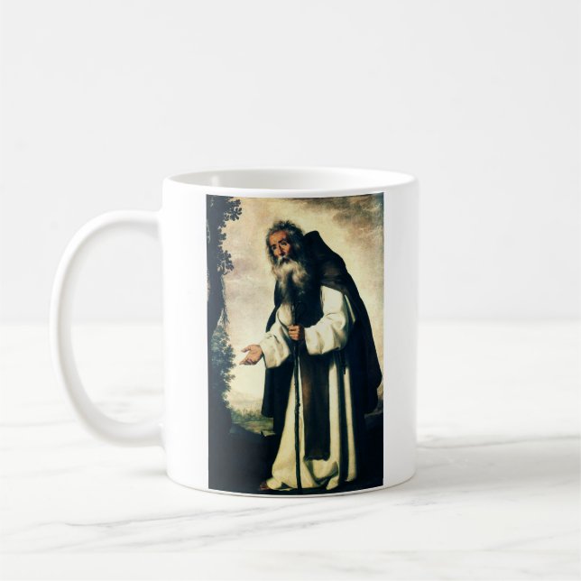 Saint Anthony the Great Desert Hermit  Coffee Mug (Left)