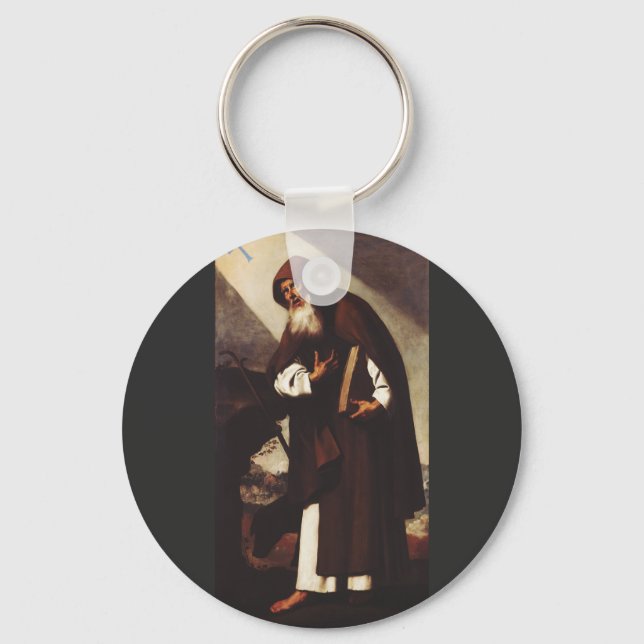 Saint Anthony the Great Desert Hermit  Key Ring (Front)
