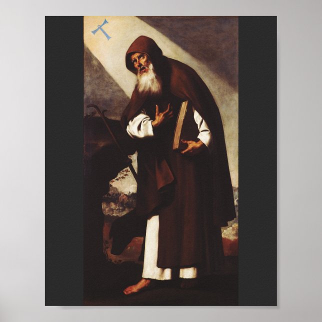 Saint Anthony the Great Desert Hermit  Poster (Front)