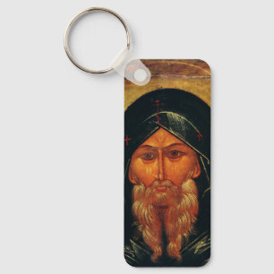 Saint Anthony the Great Orthodox Fine Art Key Ring