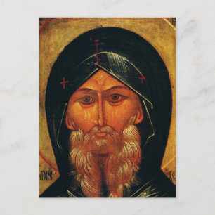 Saint Anthony the Great Orthodox Fine Art Postcard