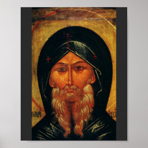 Saint Anthony the Great Orthodox Fine Art Poster