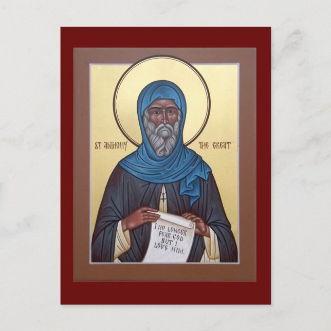 Saint Anthony the Great Prayer Card (Front)