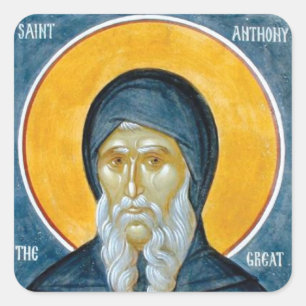 Saint Anthony the Great Square Sticker