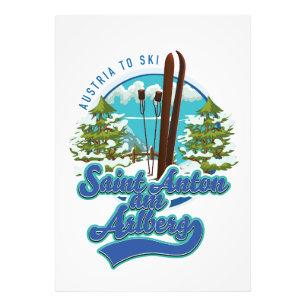 Saint Anton am Arlberg Austria Ski logo Photo Print