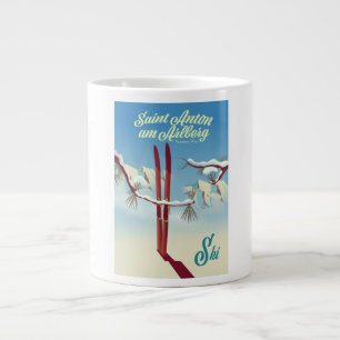 Saint Anton am Arlberg, Tyrolean Alps, Austria Ski Large Coffee Mug