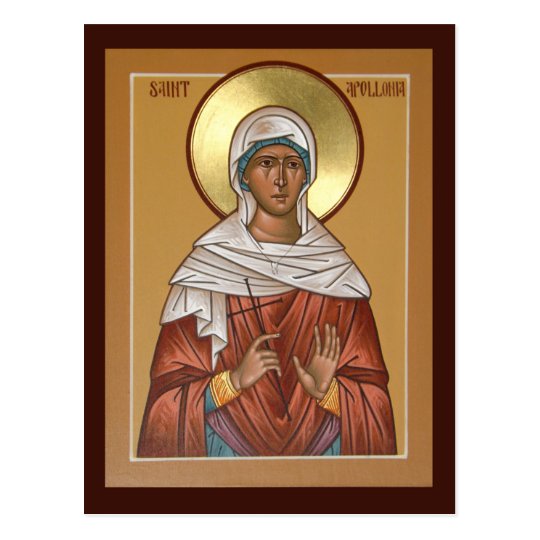 Saint Apollonia Prayer Card