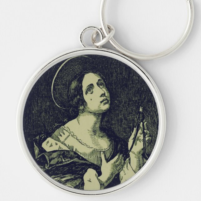Saint Apollonia Virgin and Martyr Key Ring (Front)