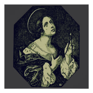 Saint Apollonia Virgin and Martyr Poster