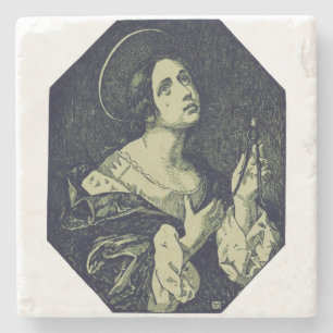 Saint Apollonia Virgin and Martyr Stone Coaster