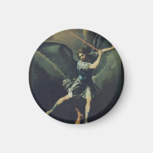 Saint Archangel Michael defeats the devil Magnet