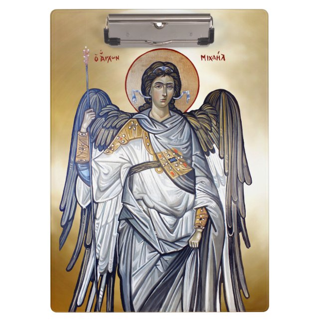 Saint Archangels Michael and Gabriel Clipboard (Front)