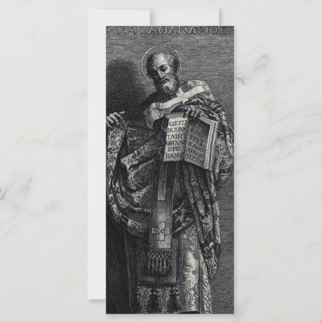Saint Athanasius of Alexandria Graphic Art (Front)