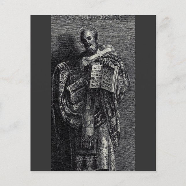 Saint Athanasius of Alexandria Graphic Art (Front)