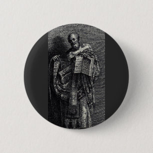 Saint Athanasius of Alexandria Graphic Art 6 Cm Round Badge