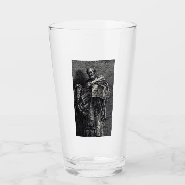 Saint Athanasius of Alexandria Graphic Art Glass (Front)