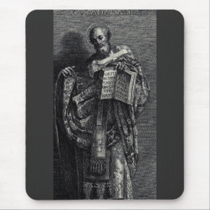 Saint Athanasius of Alexandria Graphic Art Mouse Mat