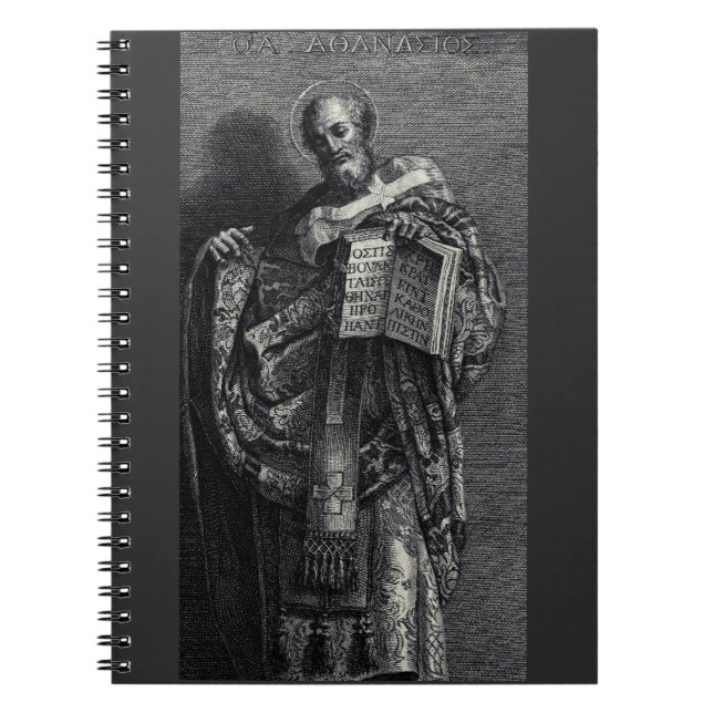 Saint Athanasius of Alexandria Graphic Art Notebook (Front)