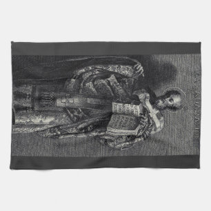 Saint Athanasius of Alexandria Graphic Art Tea Towel