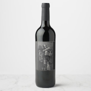 Saint Athanasius of Alexandria Graphic Art Wine Label