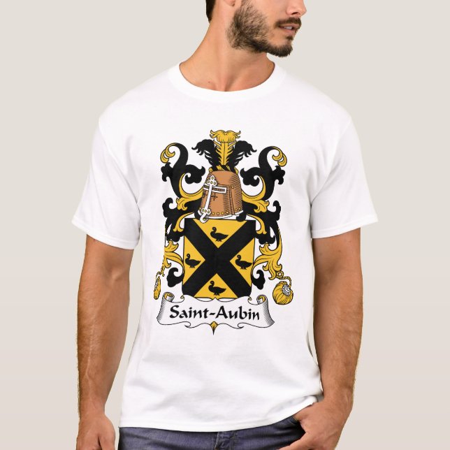 Saint-Aubin Family Crest T-Shirt (Front)