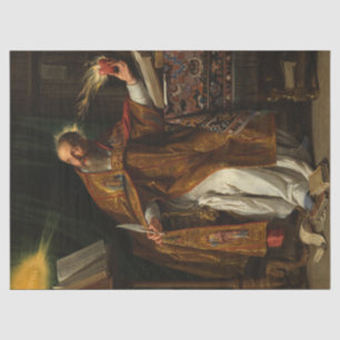 Saint Augustine by Philippe de Champaigne Tissue Paper