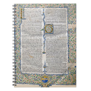 Saint Augustine City of God Mediaeval Manuscript Notebook