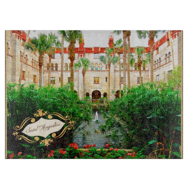 Saint Augustine Florida Lightner Museum & Gardens Cutting Board (Front)