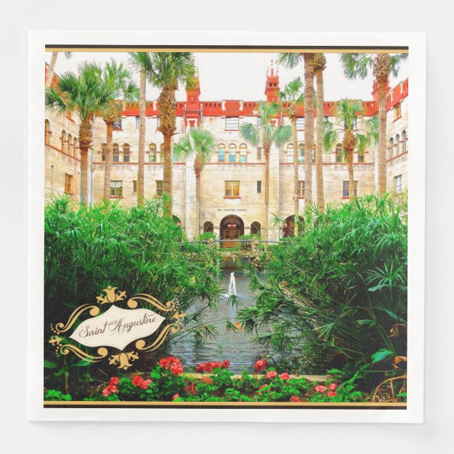 Saint Augustine Florida Lightner Museum & Gardens Napkin (Front)