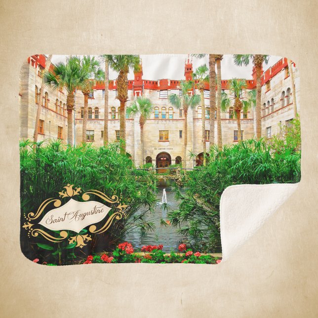 Saint Augustine Florida Lightner Museum & Gardens Sherpa Blanket (Creator Uploaded)
