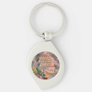 saint augustine florida travel antique art key ring