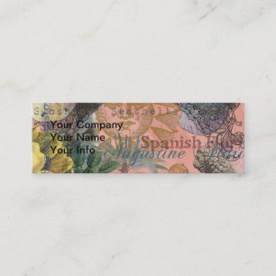 saint augustine florida travel antique art mini business card