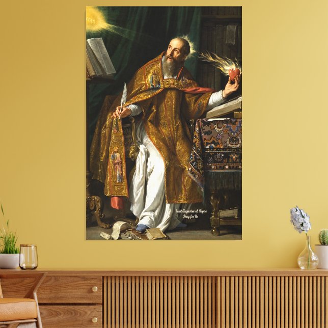 Saint Augustine of Hippo Canvas Print (Insitu(LivingRoom))
