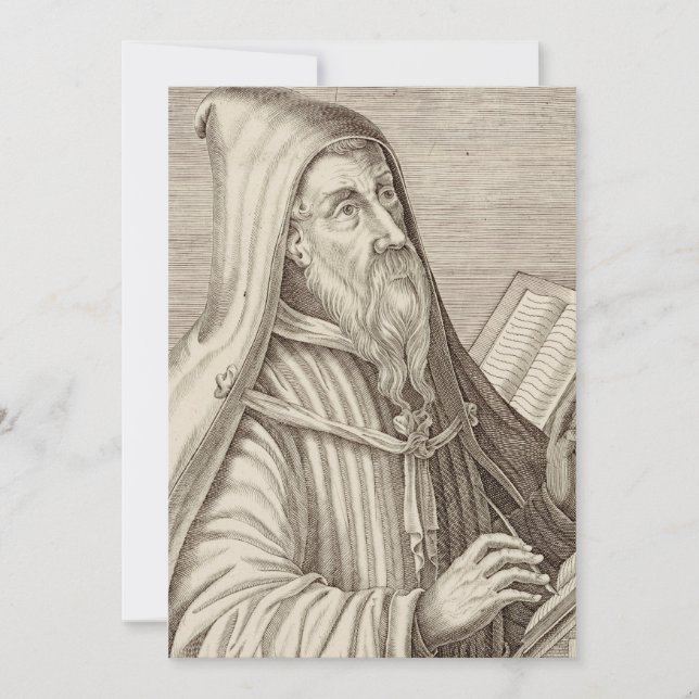 Saint Augustine of Hippo Doctor of the Church Thank You Card (Front)