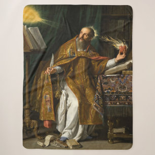 Saint Augustine of Hippo Sherpa Blanket