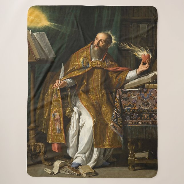 Saint Augustine of Hippo Sherpa Blanket (Front)