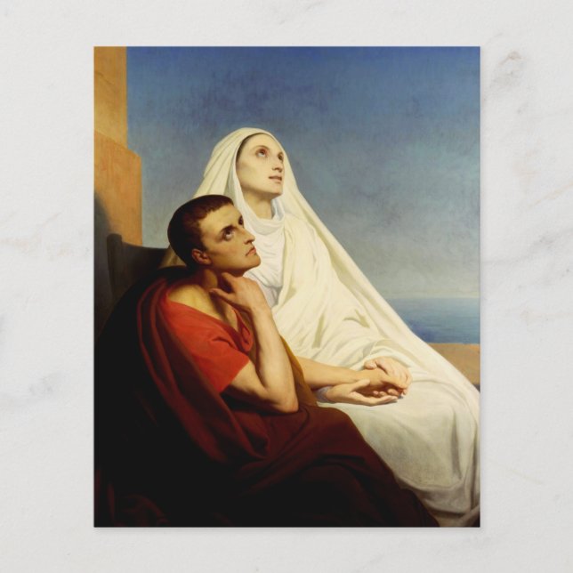 Saint Augustine & Saint Monica Art Print (Front)