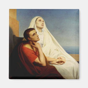 Saint Augustine & Saint Monica Art Print Magnet