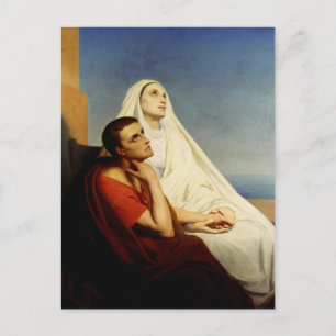 Saint Augustine & Saint Monica Art Print Postcard