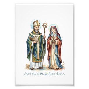 Saint Augustine & Saint Monica Photo Print