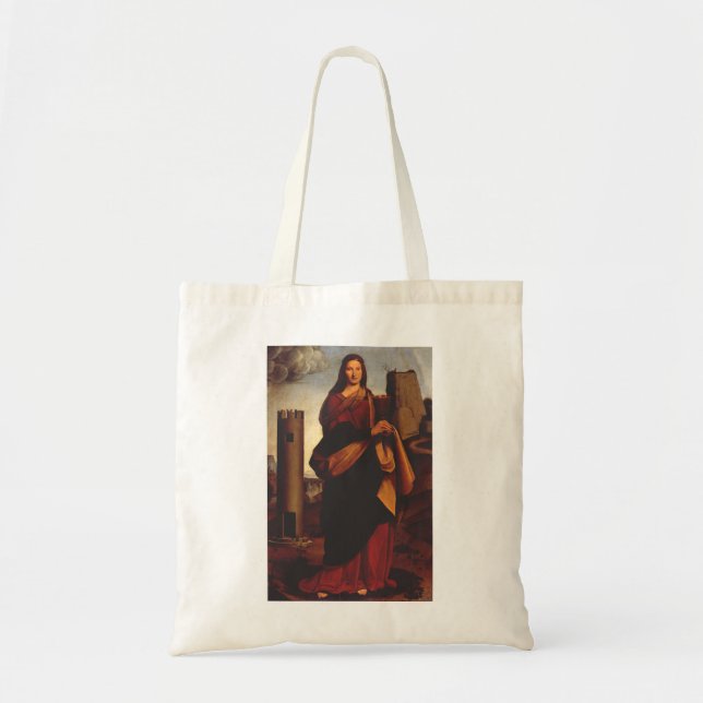 Saint Barbara by Giovanni Antonio Boltraffio Tote Bag (Front)