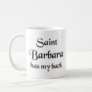 saint barbara coffee mug