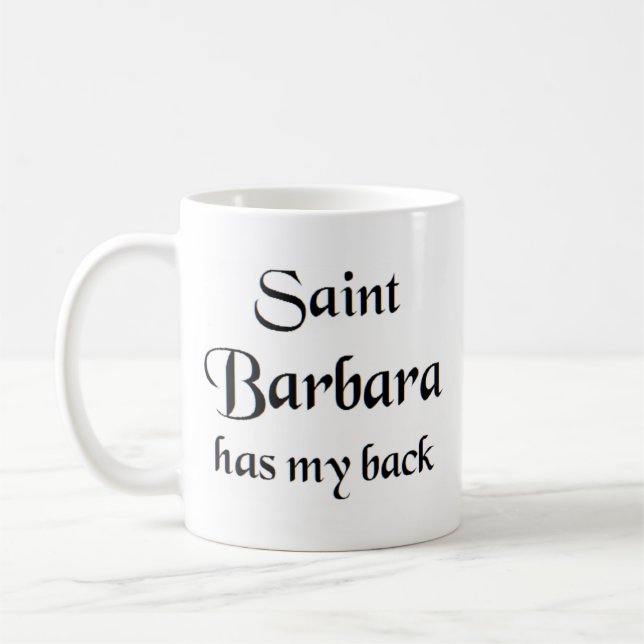 saint barbara coffee mug (Left)