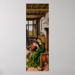 Saint Barbara (from Werl Altarpiece, 1438) Poster